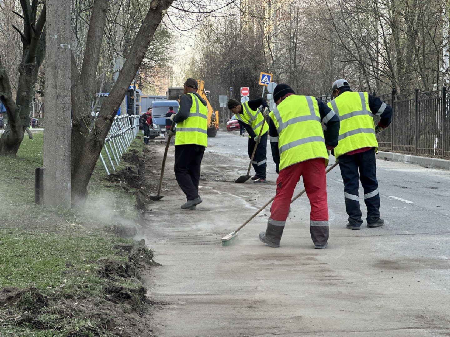 Реутов, ремонт дороги, замена асфальта, бордюрный камень