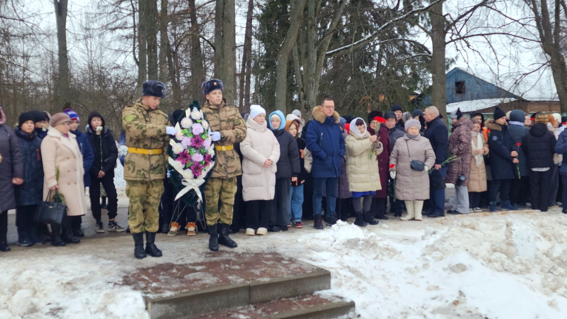 осташево, освобождение села, годовщина освобождения, памятная дата, волоколамск,