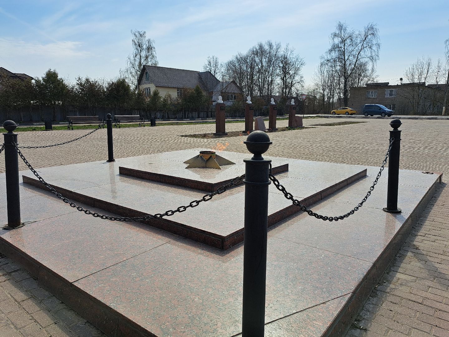 Рузский городской округ, благоустройство, Аллея Славы, Вечный огонь, сквер, стела