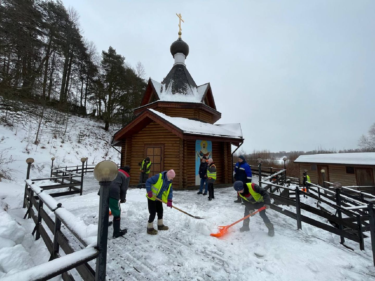 Дмитров, Крещение, Купели, вертикалки,
