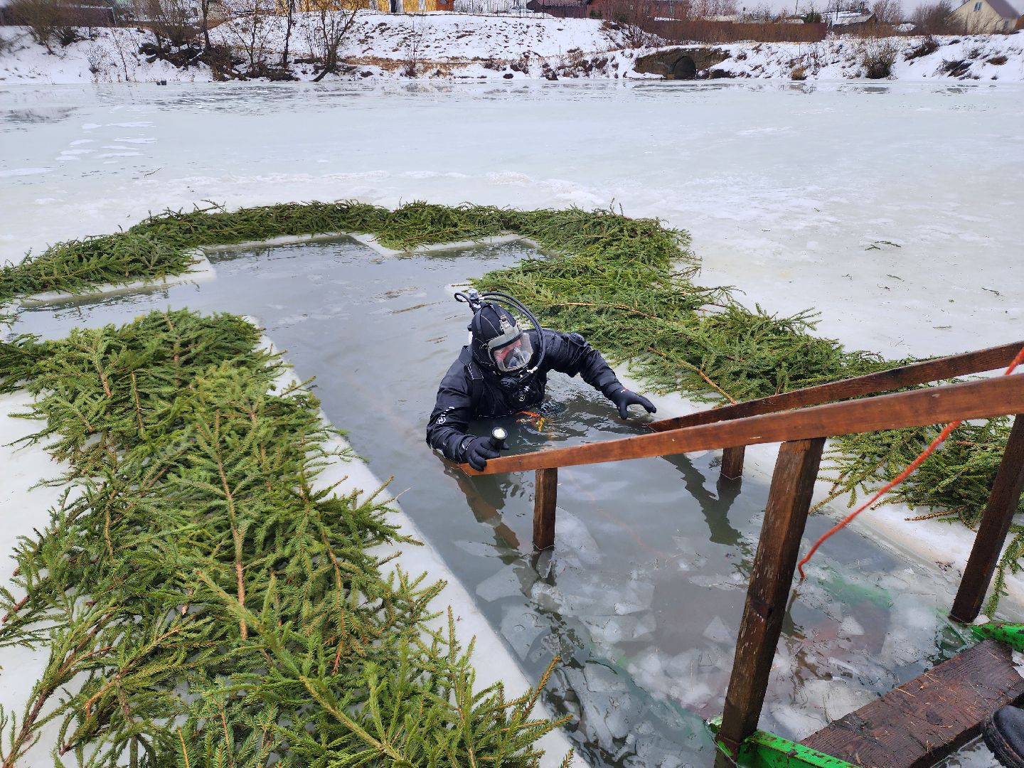 Купели, Дайверы, Мособлпожспас, МЧС, крещенские купания, Руза, Рузский округ, вертикалки,