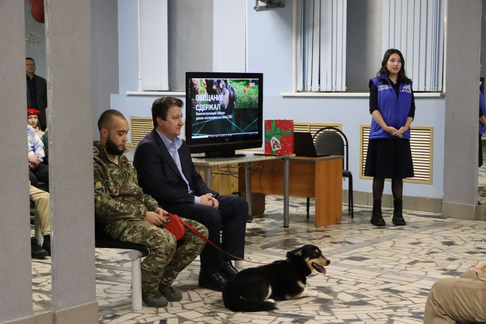боец сво, боевая собака ника, центральный дом культуры, молодая гвардия, глава серебряных прудов,