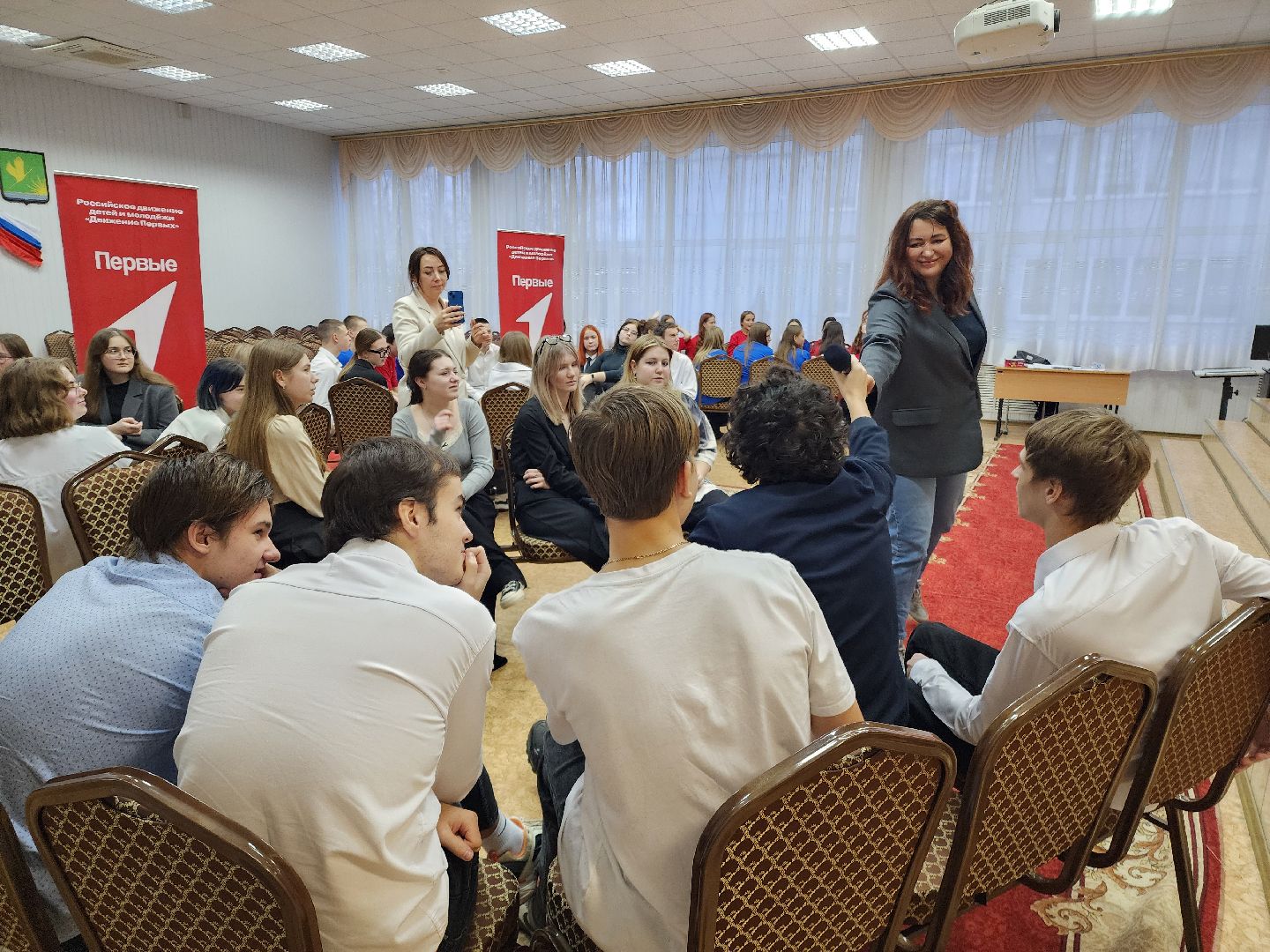 движение первых, школа актива, старшеклассники, дети,