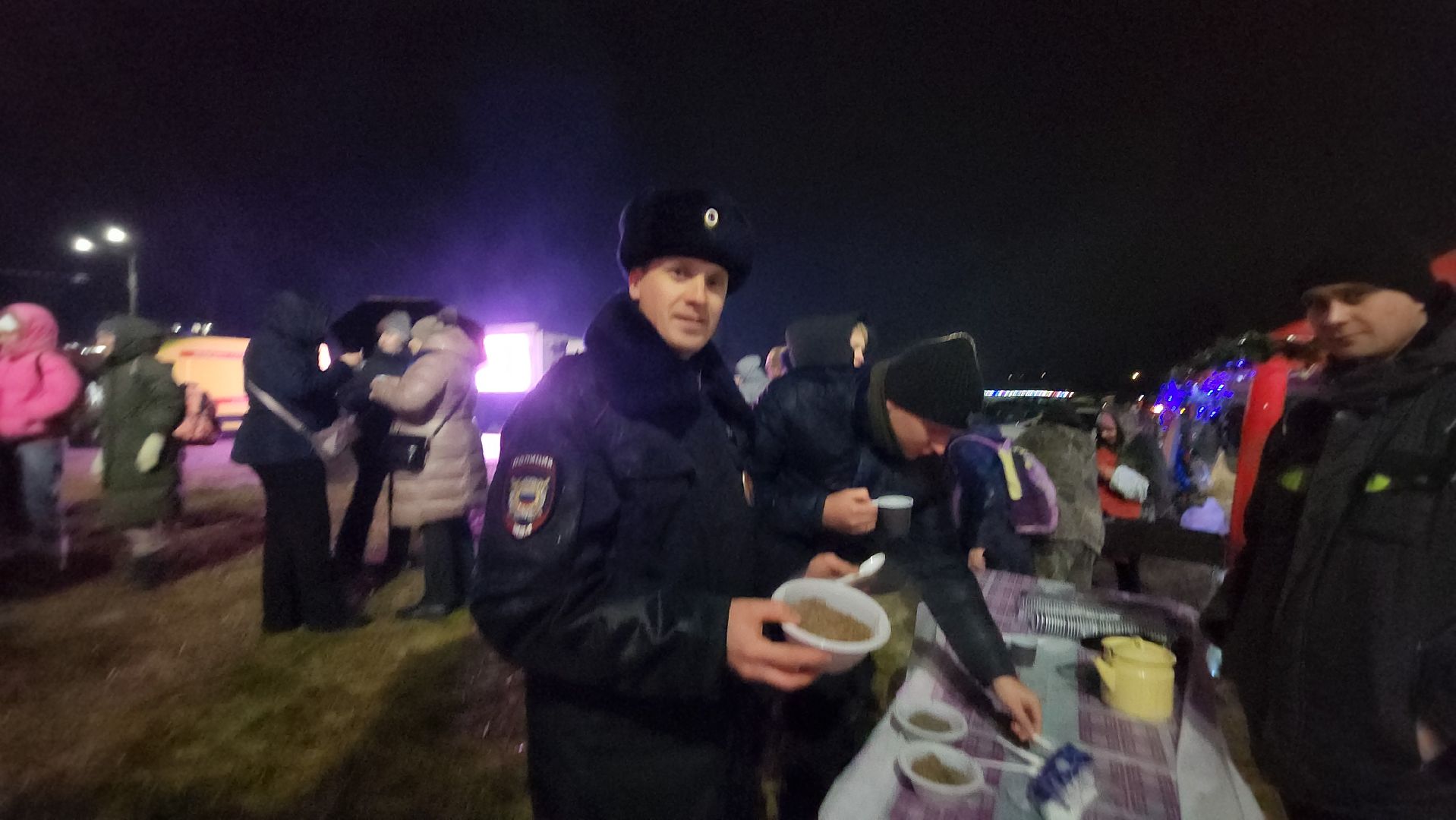 Крещение, Еда, монастырь, Истра, зима в подмосковье,