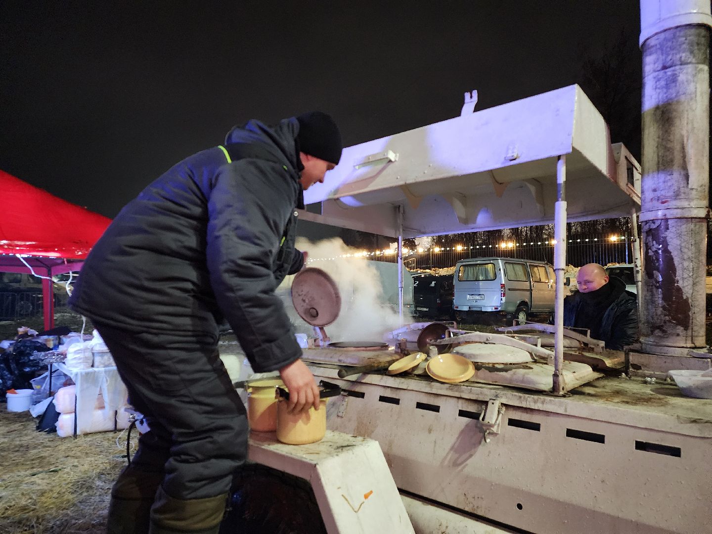 Крещение, Еда, монастырь, Истра, зима в подмосковье,