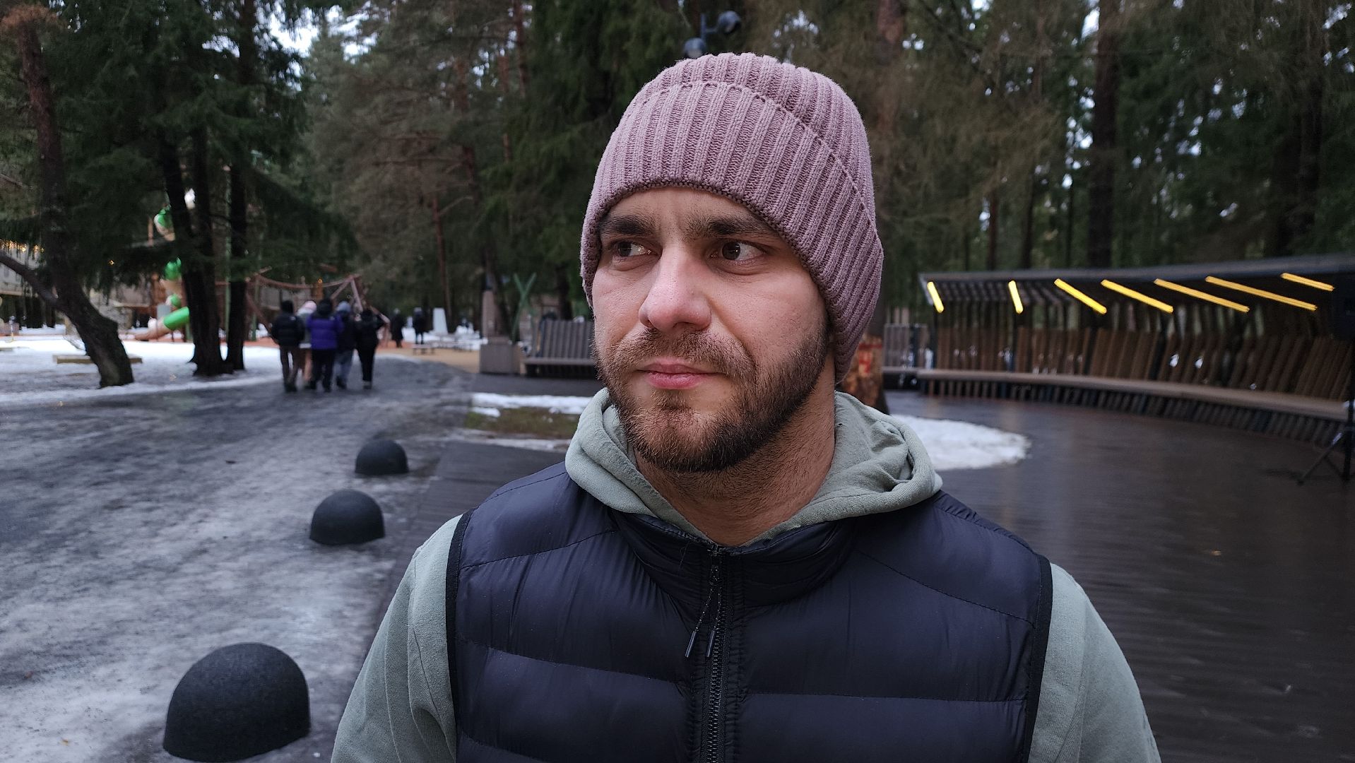 лесопарк, зима в подмосковье, фитнес, истра,