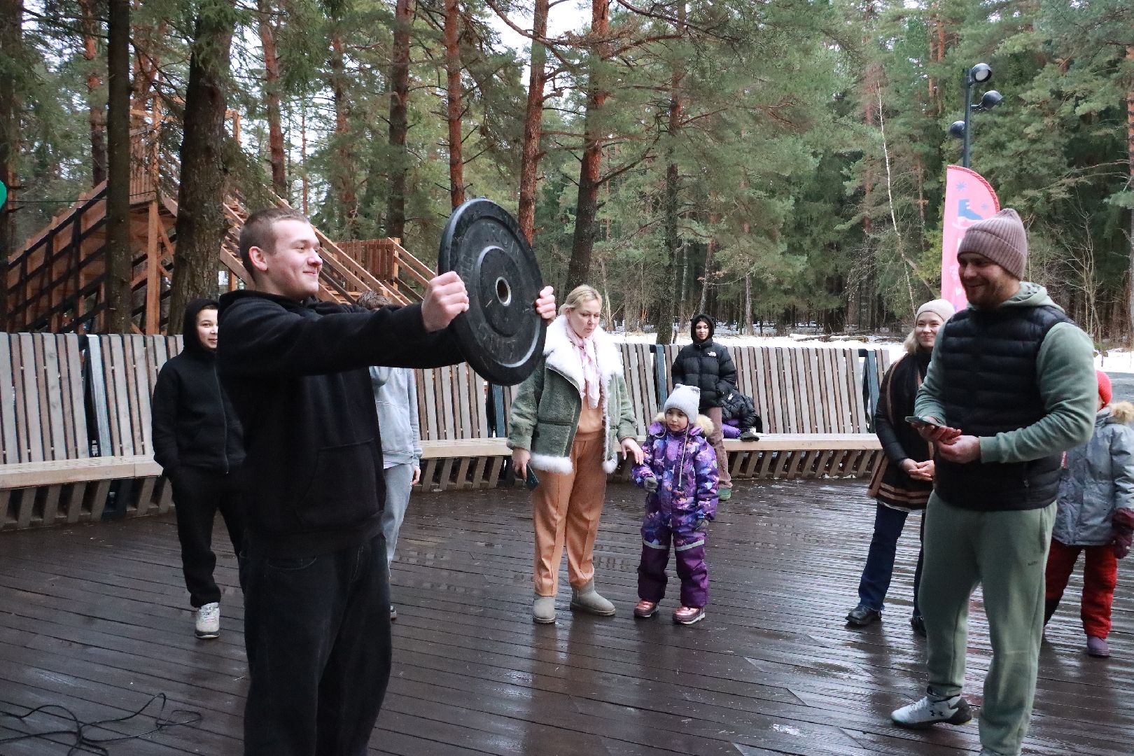 лесопарк, зима в подмосковье, фитнес, истра,