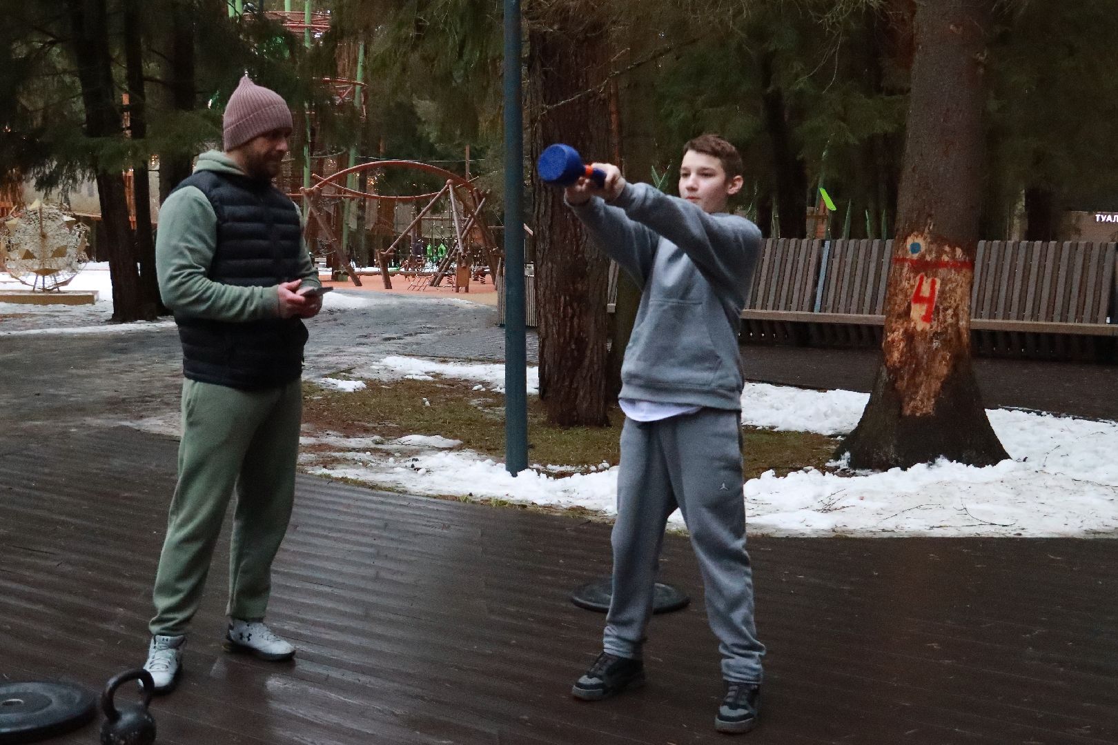 лесопарк, зима в подмосковье, фитнес, истра,