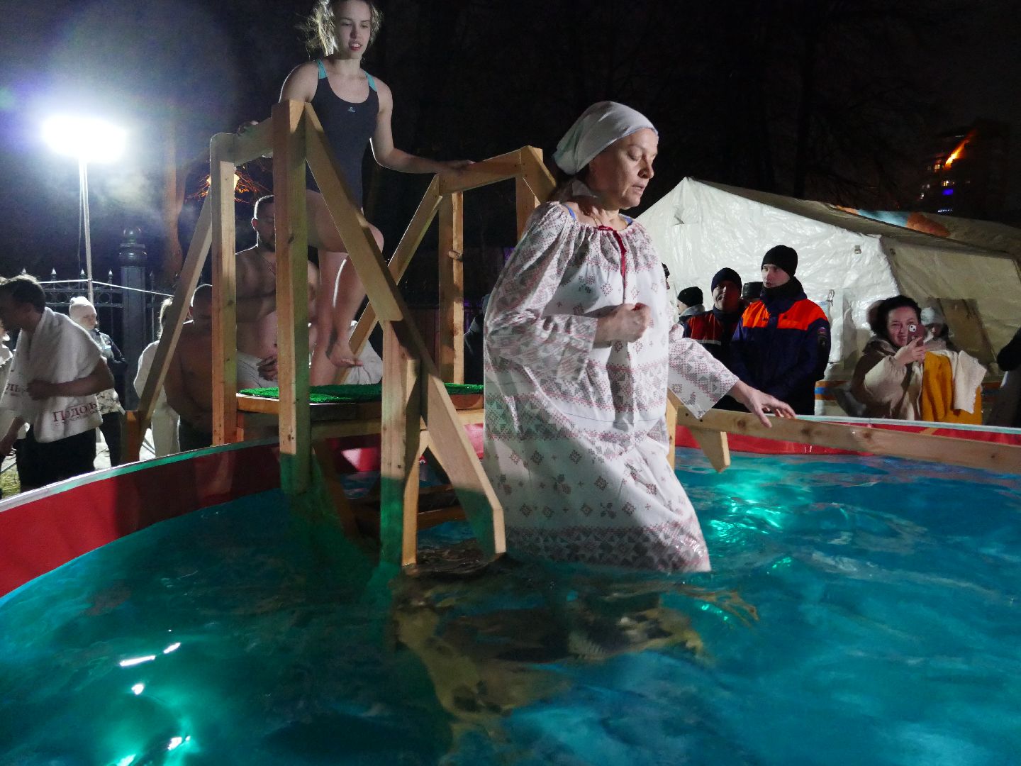 Подольск, Крещение, Крещенские купания, Традиция, Троицкий собор,