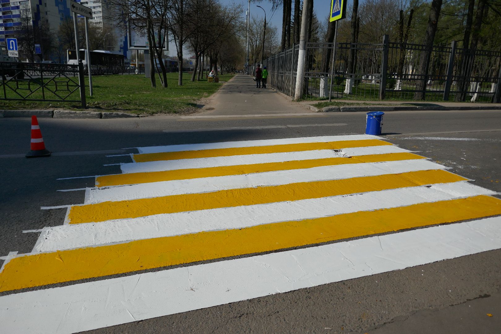 Подольск, зебра, дорожная разметка