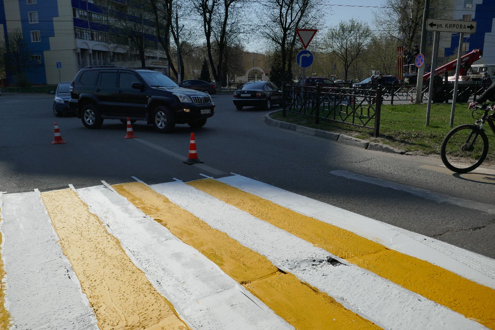 Подольск, зебра, дорожная разметка