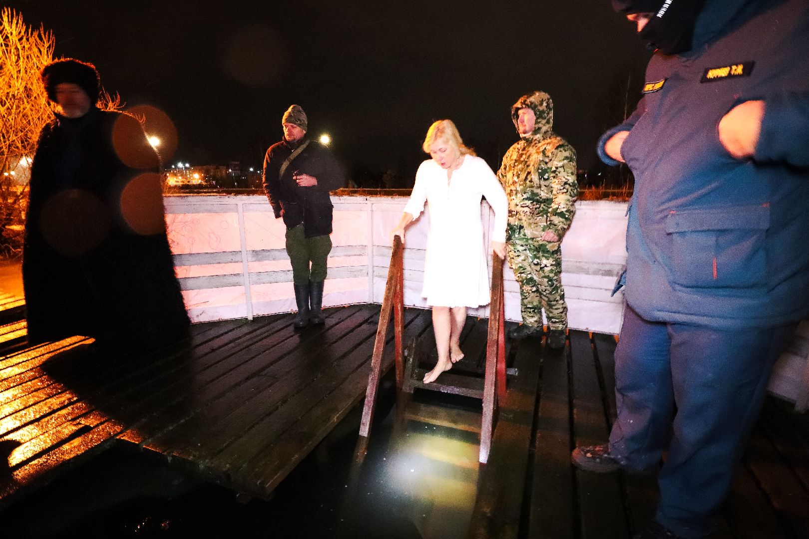 Клин, общество, крещенские купания, купели, праздники, вертикалки,