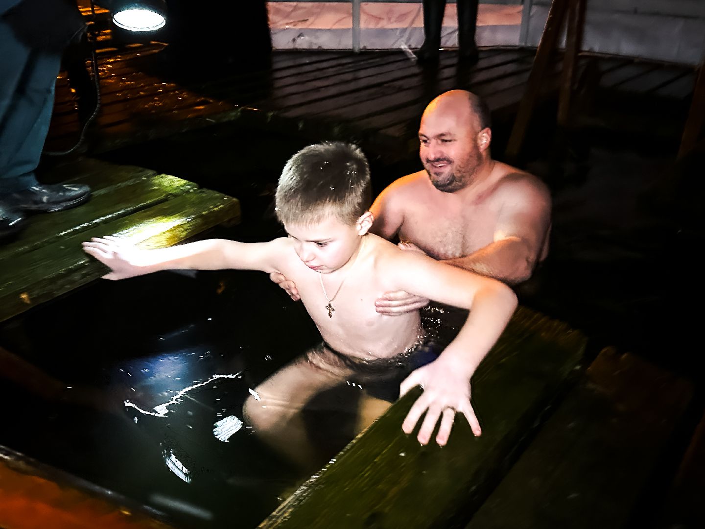 Клин, общество, крещенские купания, купели, праздники, вертикалки,