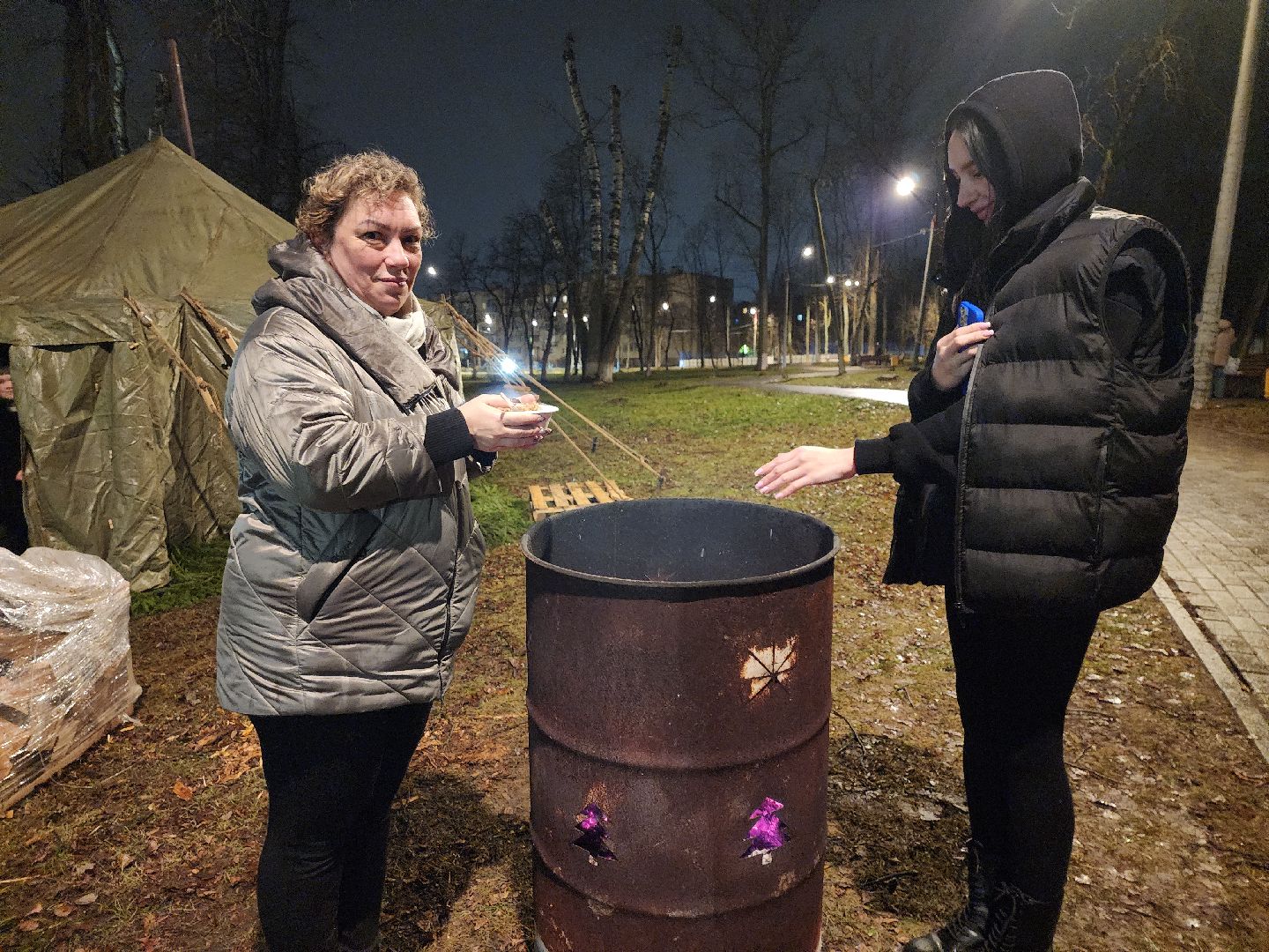 серпухов, подмосковье, крещение, парк Жемчужина, вертикалки,