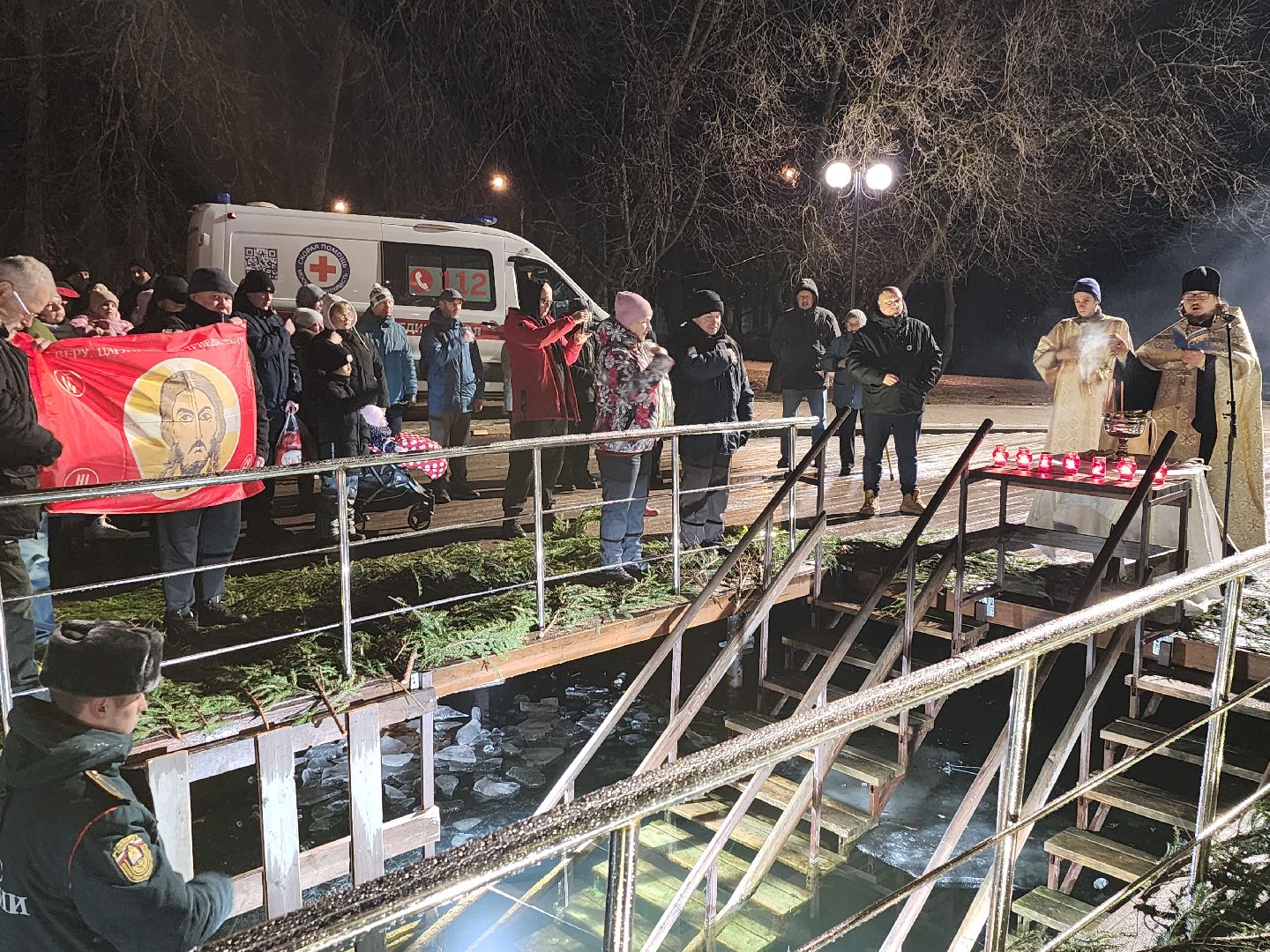 серпухов, подмосковье, крещение, парк Жемчужина, вертикалки,