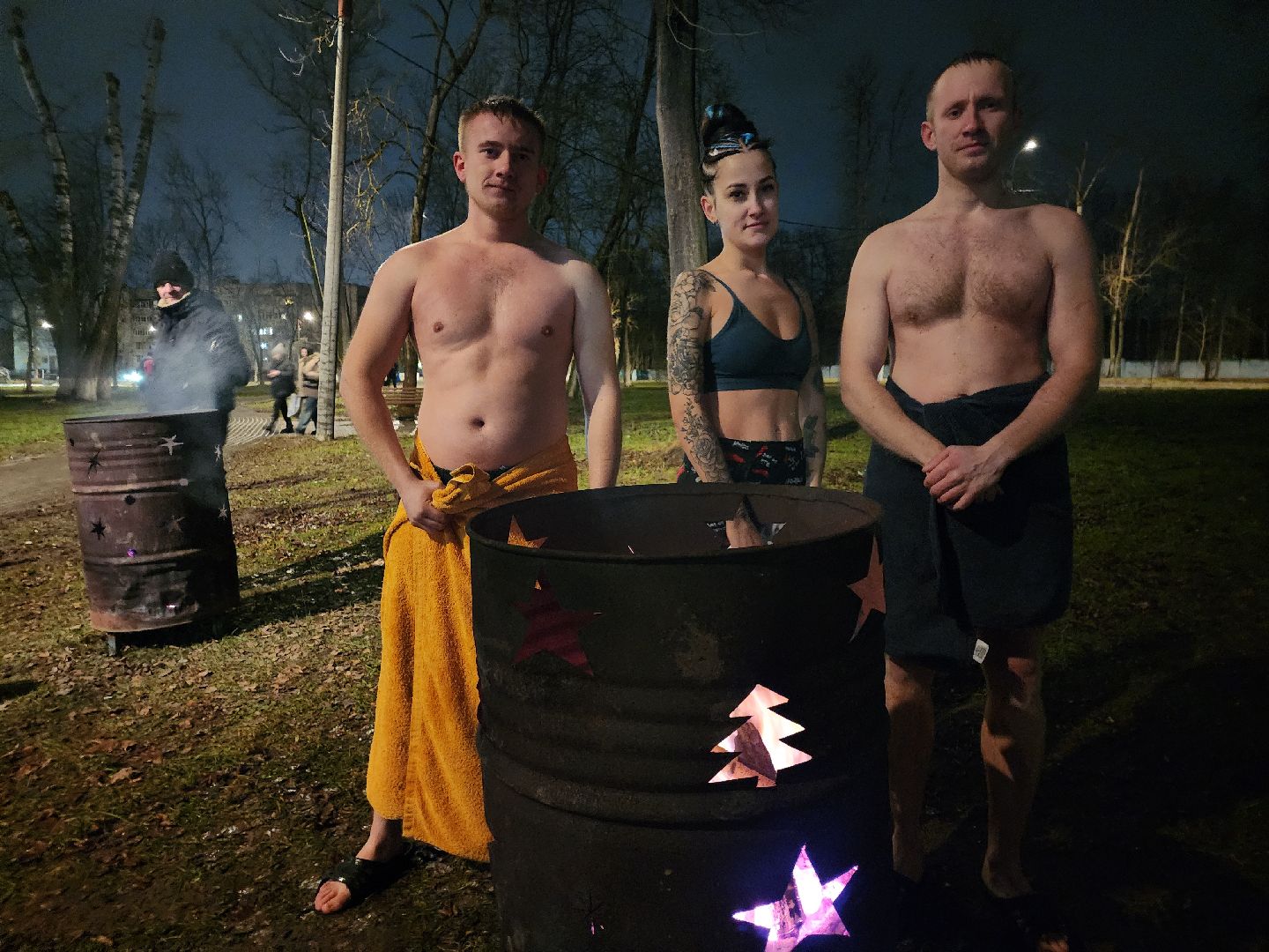 серпухов, подмосковье, крещение, парк Жемчужина, вертикалки,