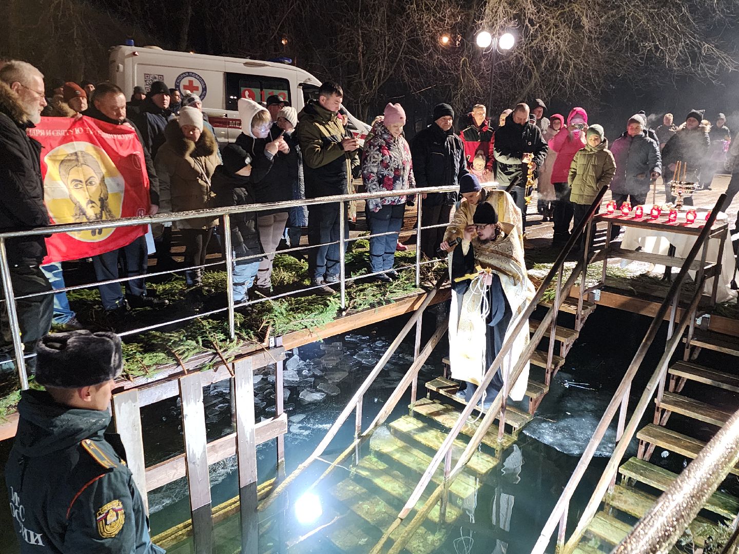 серпухов, подмосковье, крещение, парк Жемчужина, вертикалки,