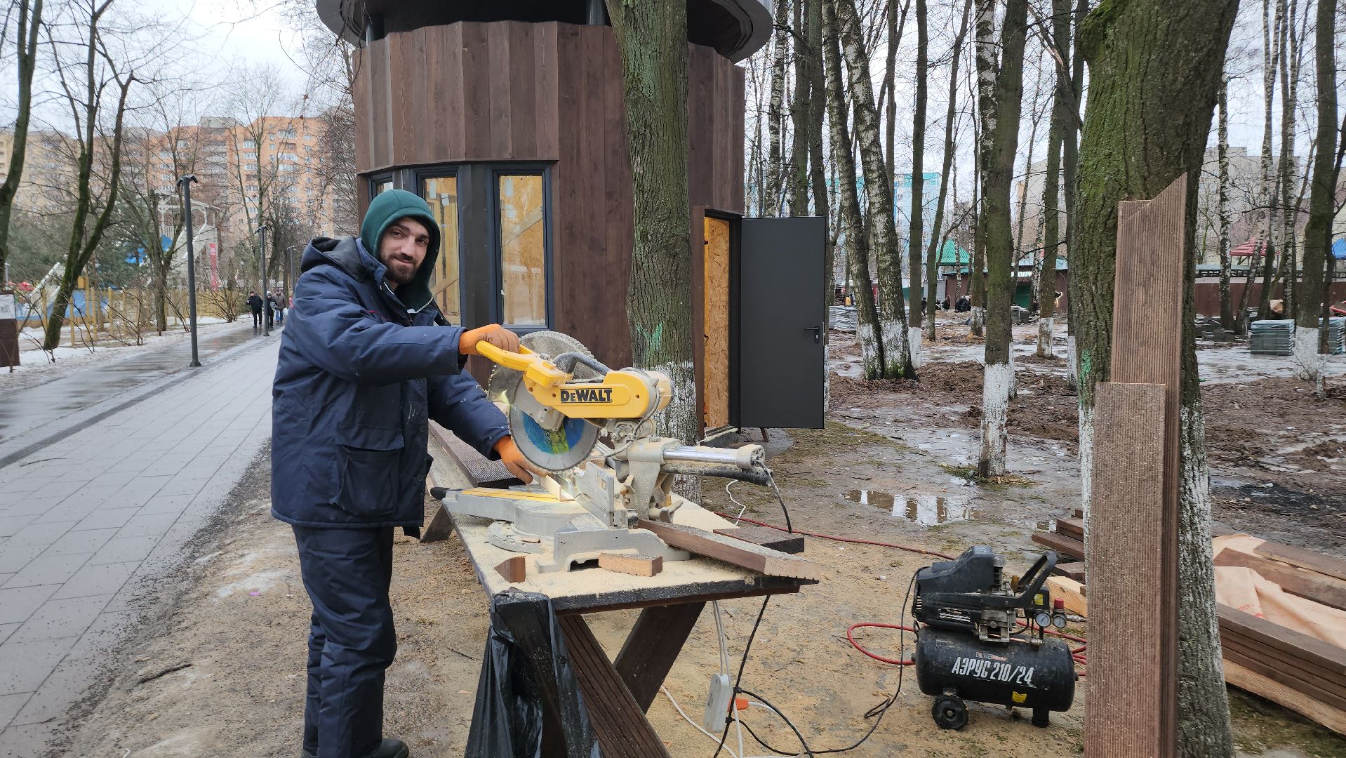 Люберцы, наташинский парк, гололед, реконструкция, вертикалки,