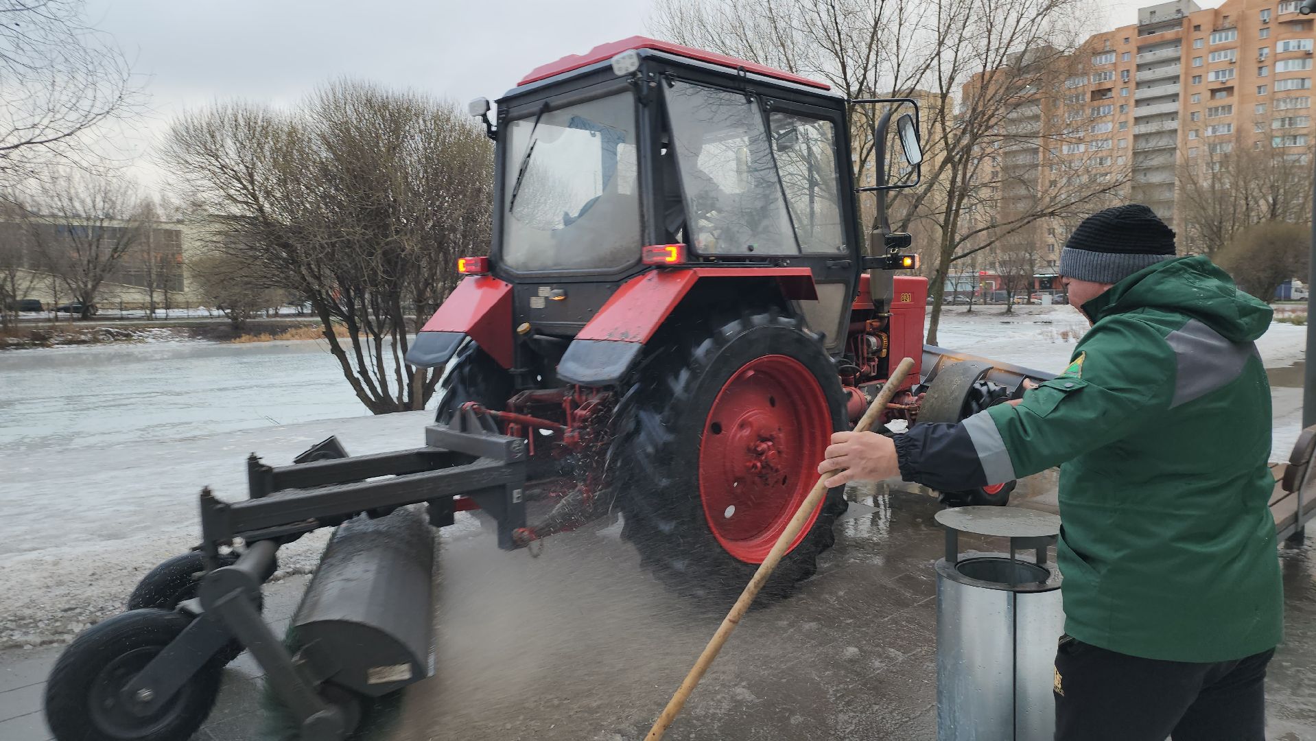 Люберцы, наташинский парк, гололед, реконструкция, вертикалки,