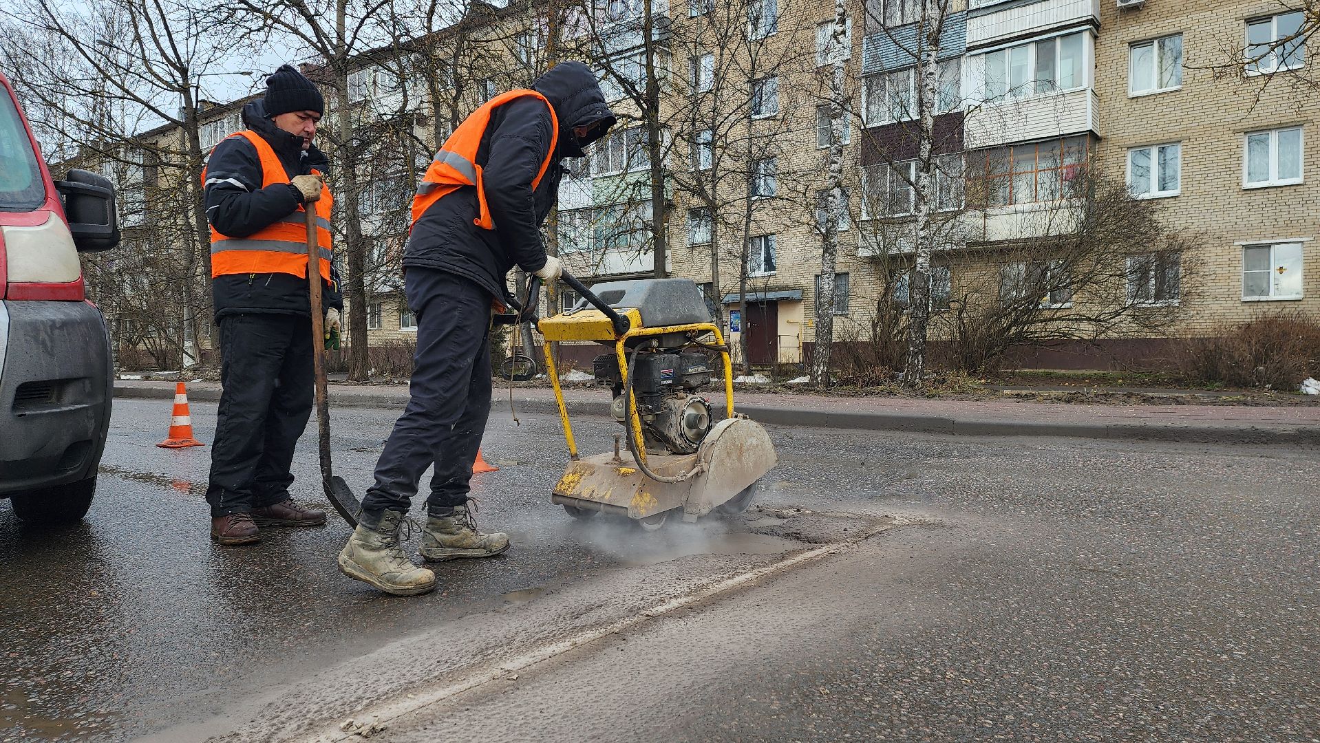 солнечногорск, вертикалки, дороги, красноармейская улица, ямочный ремонт,