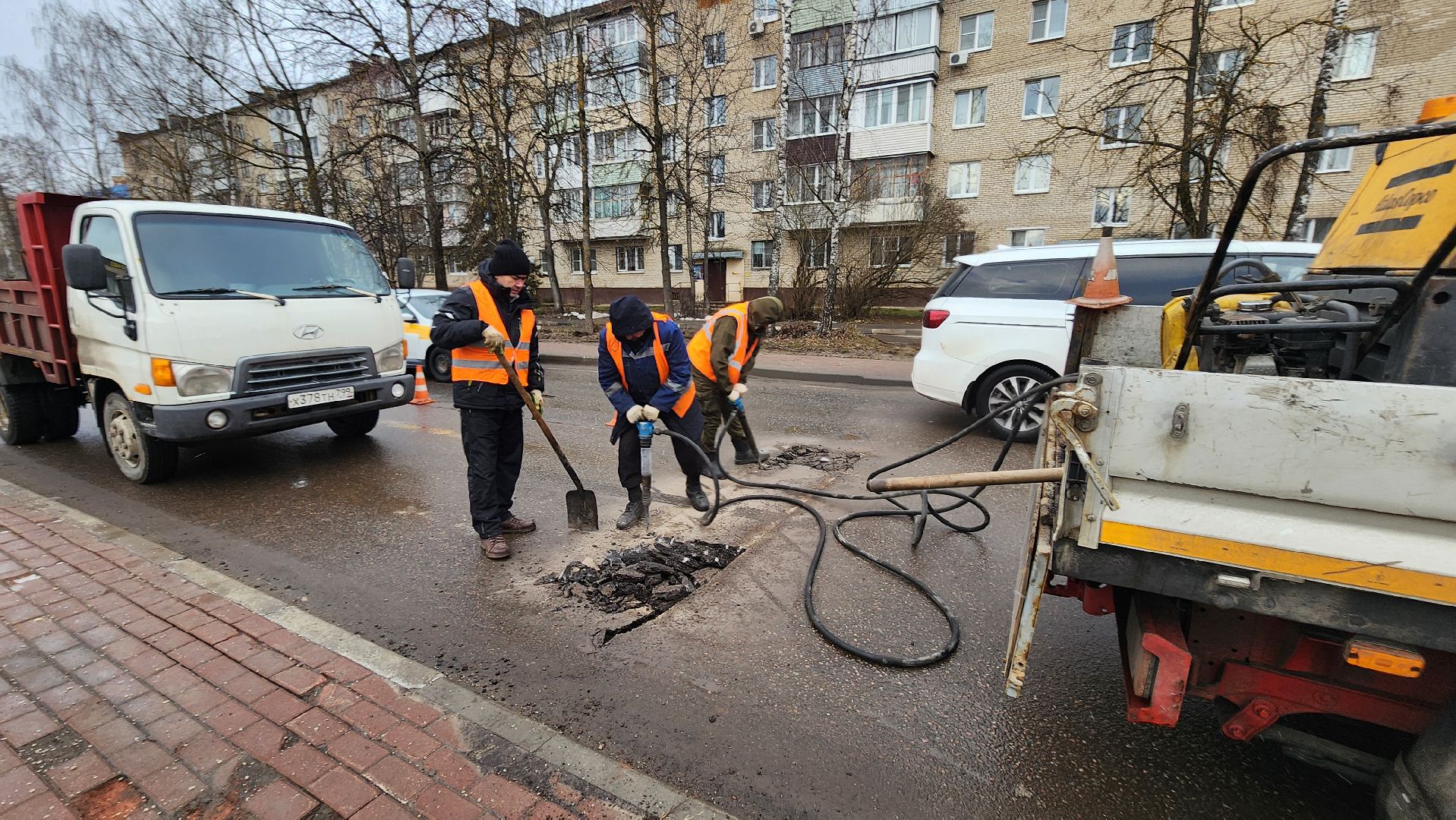 солнечногорск, вертикалки, дороги, красноармейская улица, ямочный ремонт,