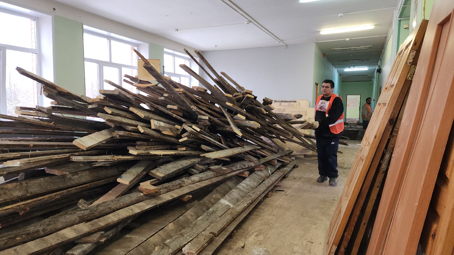 школа, капитальный ремонт школы, истра, вертикалки,