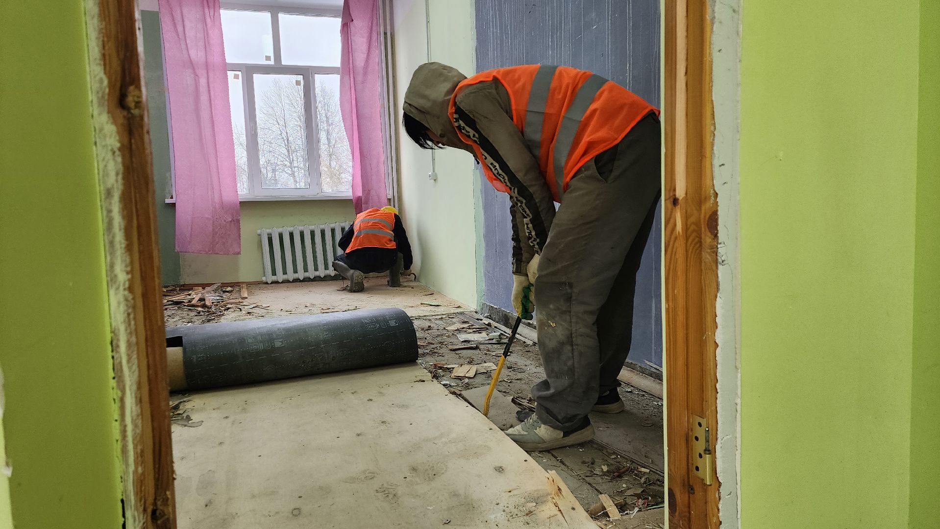 школа, капитальный ремонт школы, истра, вертикалки,