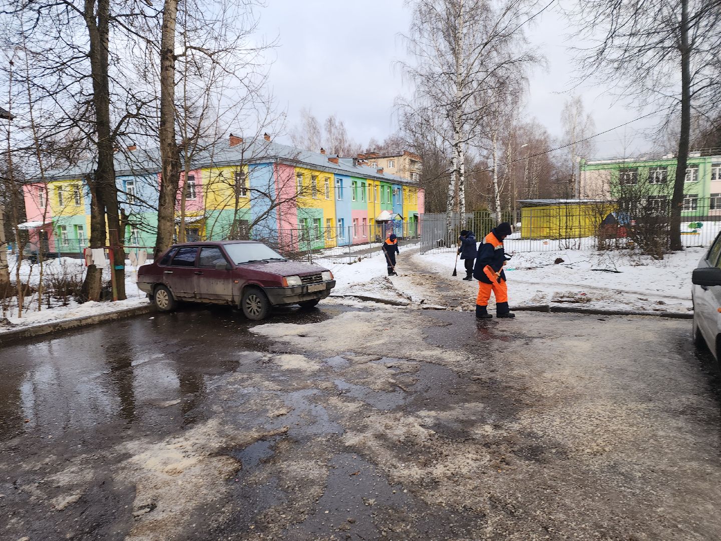 красноармейск, городской округ пушкинский, уборка наледи, вертикалки, уборка дворов,
