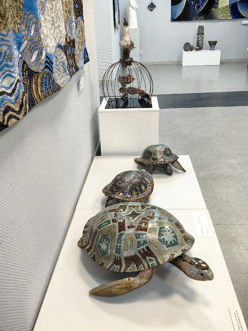 черепахи, сова, выставка, керамика, гобелен, природа, музей,