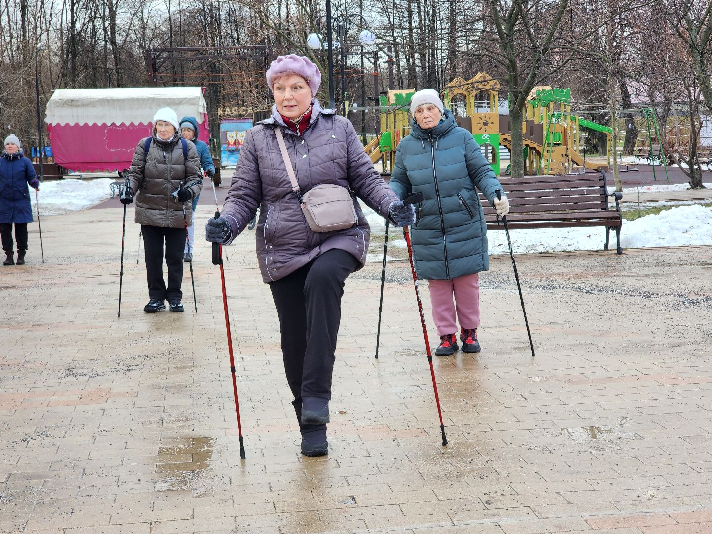 скандинавская ходьба, спорт, активность, здоровье,