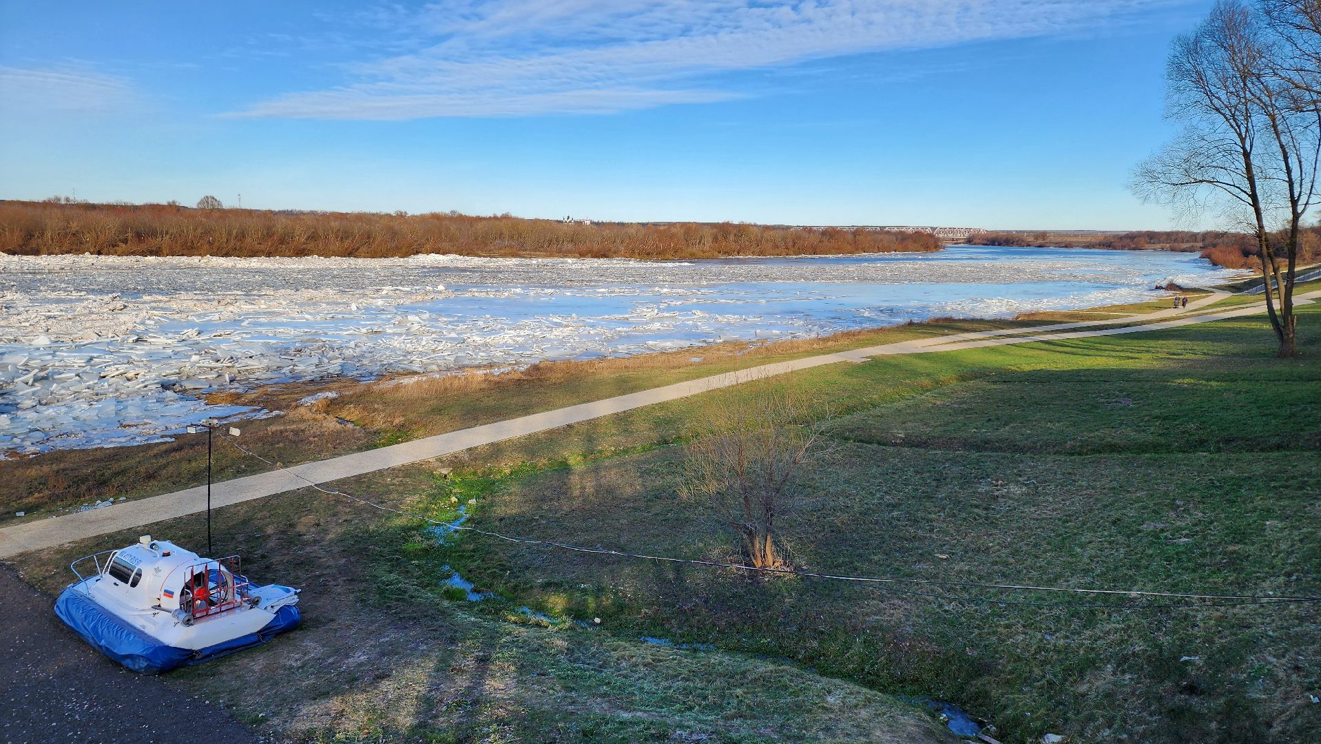 кашира, ока, набережная, фотозона, ледоход,