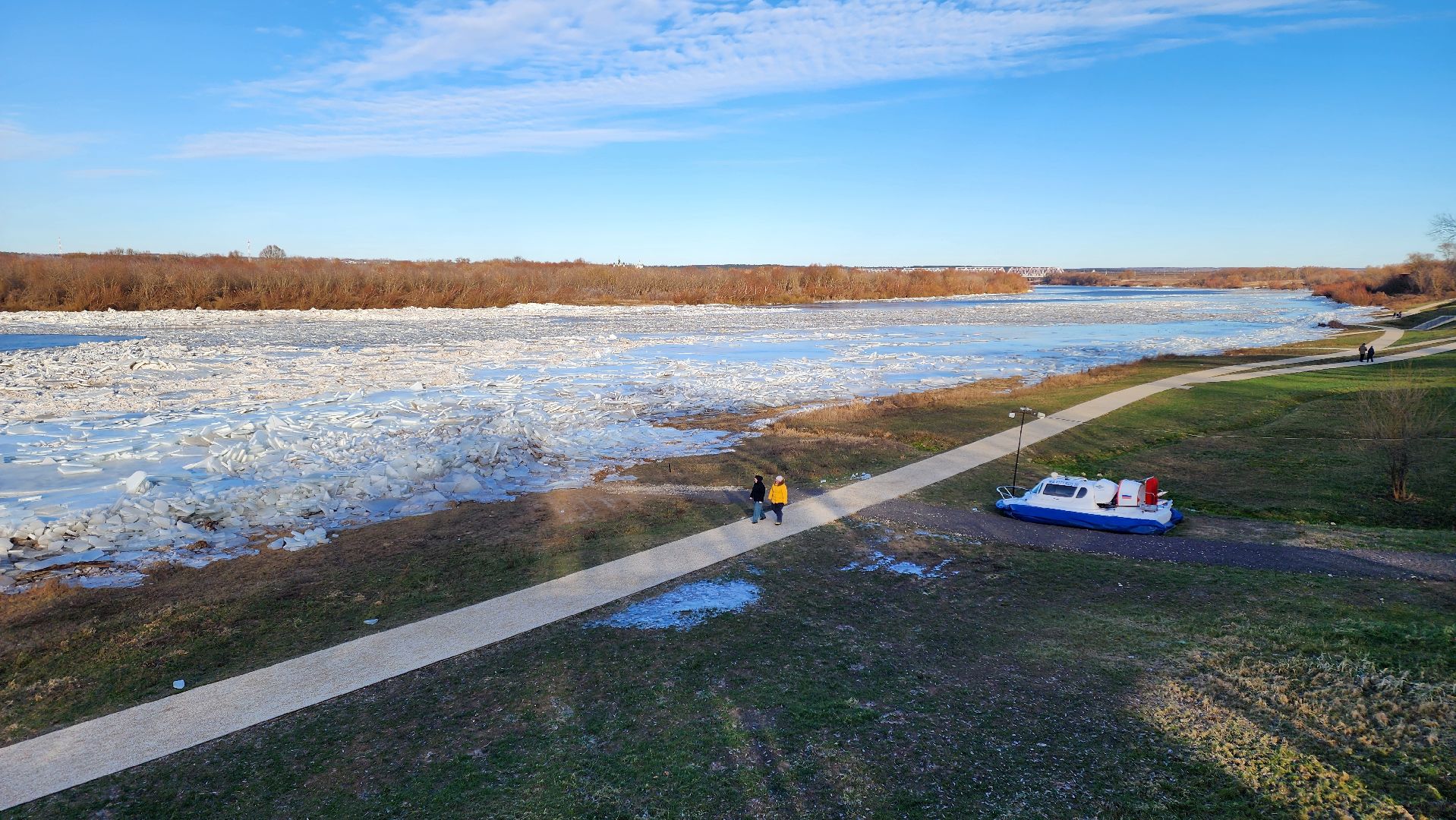 кашира, ока, набережная, фотозона, ледоход,