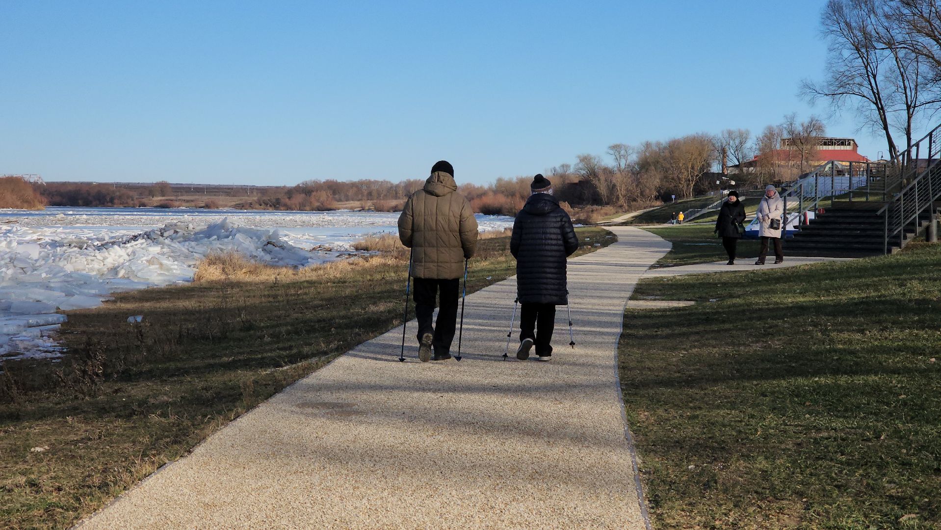 кашира, ока, набережная, фотозона, ледоход,