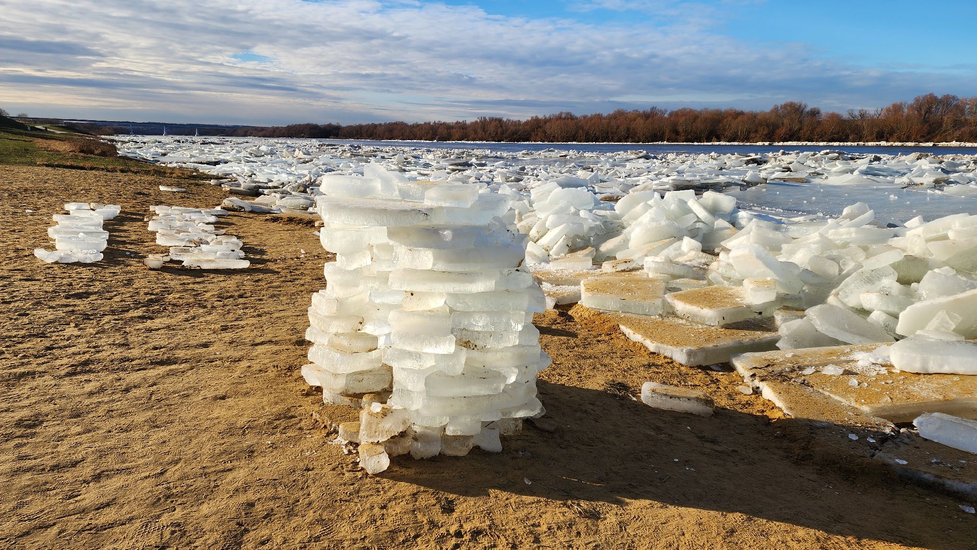 кашира, ока, набережная, фотозона, ледоход,