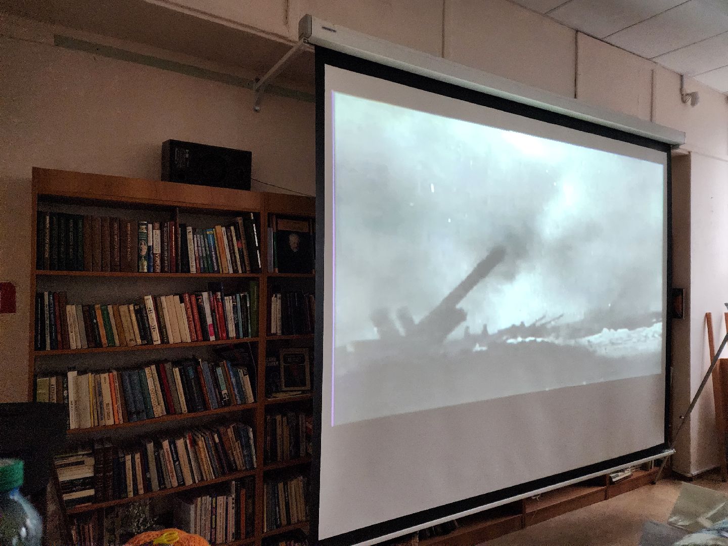 Кинопоказ, блокада ленинграда, библиотека,