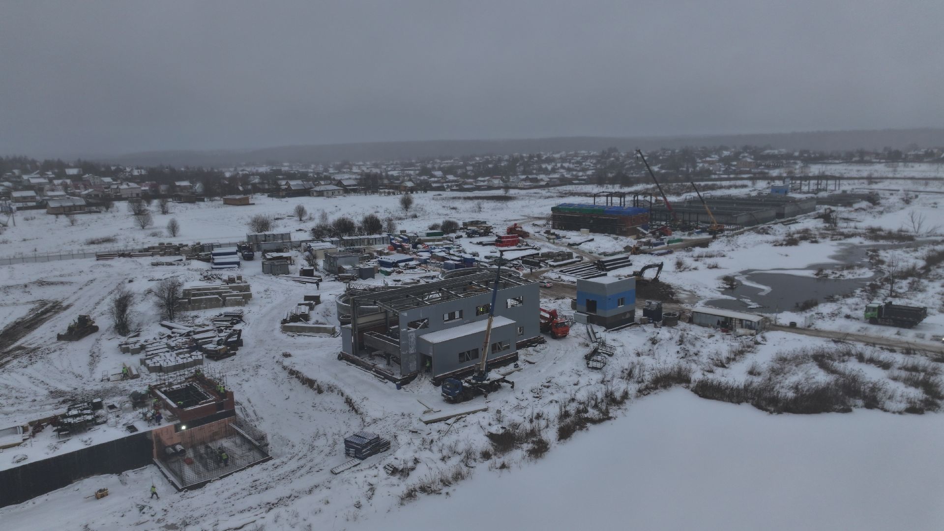 видео с коптера,солнечногорск, экология, очистные сооружения,