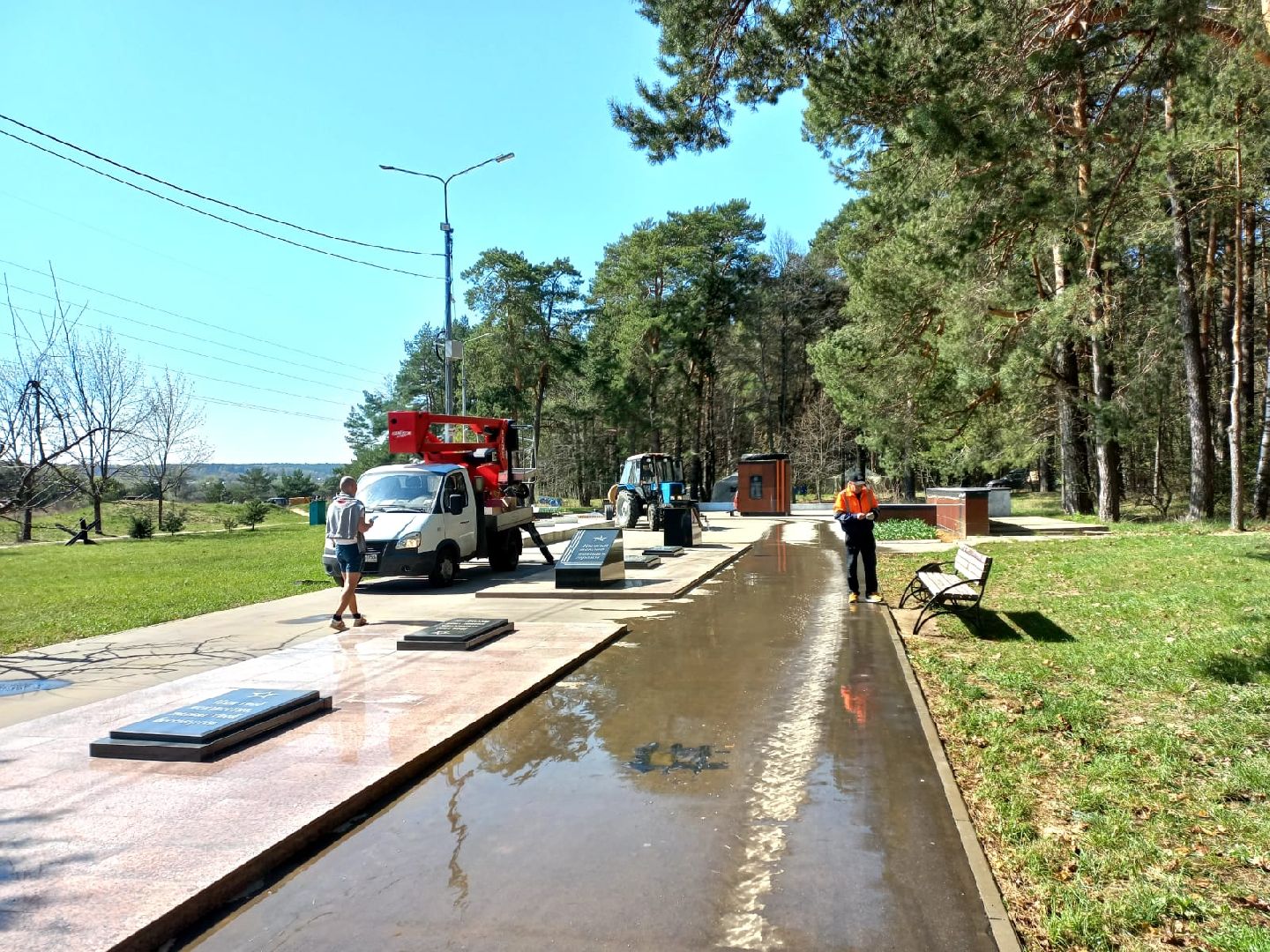 благоустройство, мемориал, Рубеж обороны, подготовка, Протвино