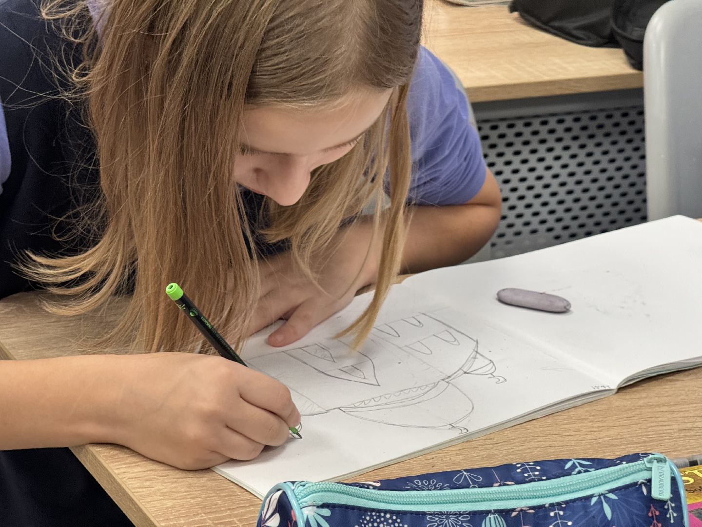 шаховская, новая учительница, изобразительное искусство, ученики, рисование,