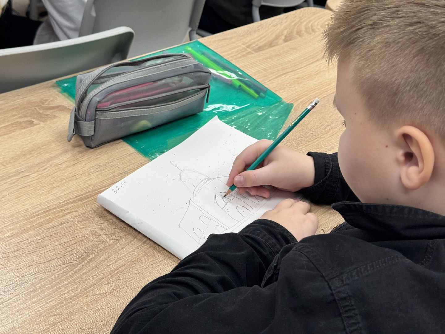 шаховская, новая учительница, изобразительное искусство, ученики, рисование,