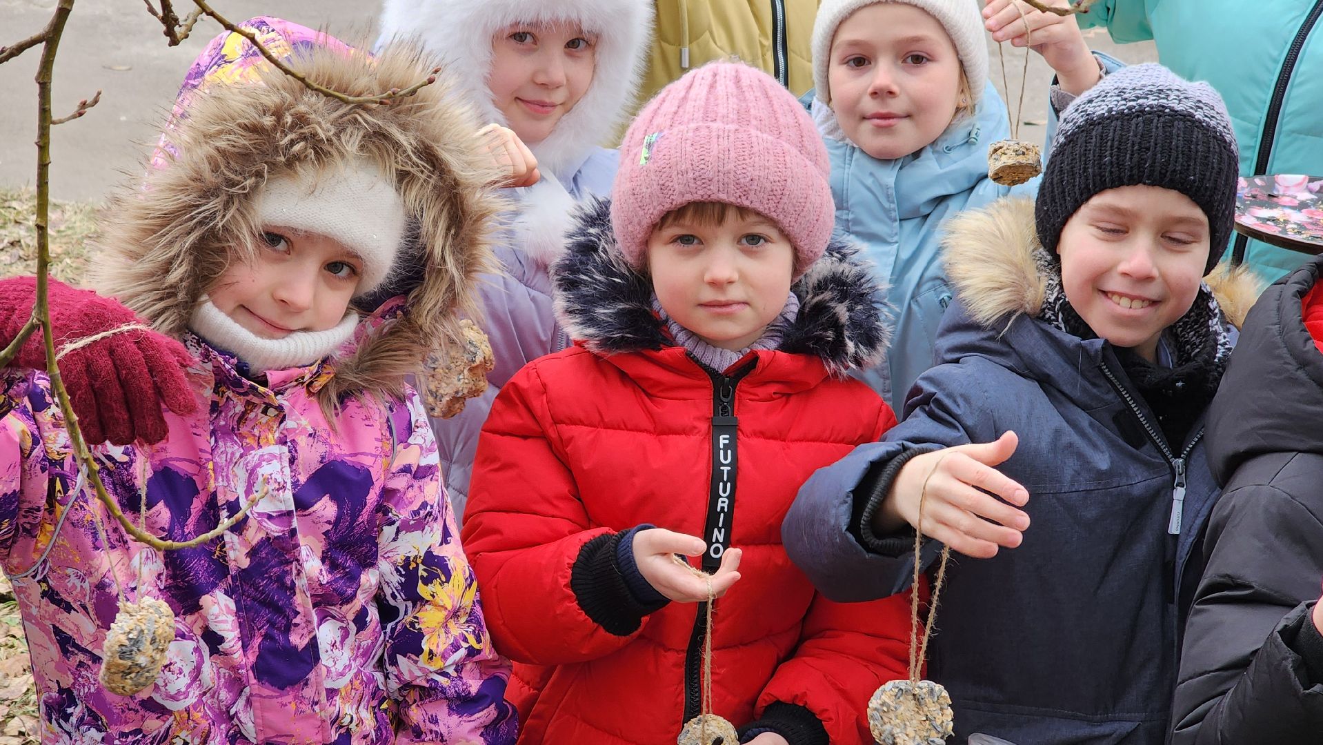 покорми птиц зимой, движение первых, орлята россии, гимназия протвино,