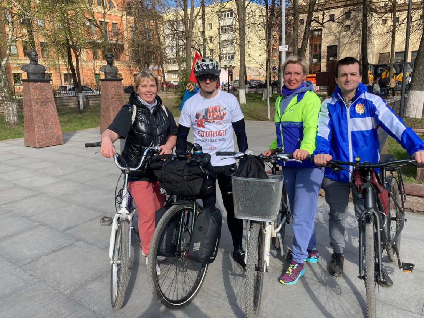 Звенигород, акция, велопробег, День Победы, патриотическая акция