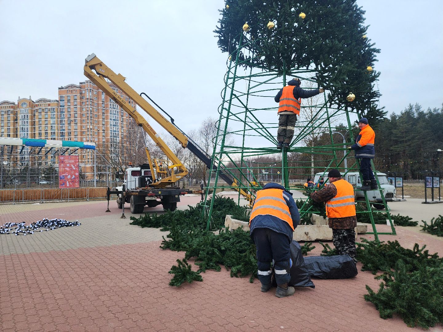 пущино, серпухов, новый год, вертикалки,