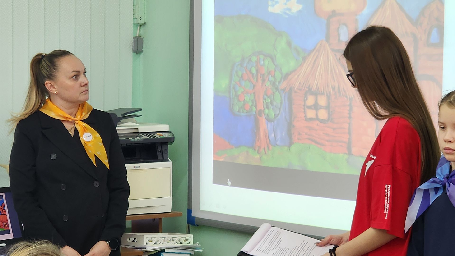 Бронницы, Орлята России, Посвяение в орлята, Школа имени Тимофеева, Дети, вертикалки,