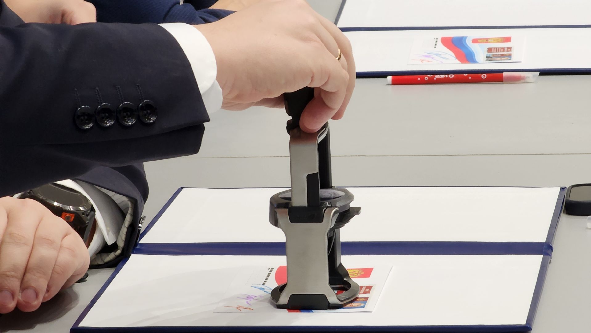 гашение почтовой марки,академик Владимир Фортов, Глуховская мануфактура, Ногинск, Богородский городской округ,