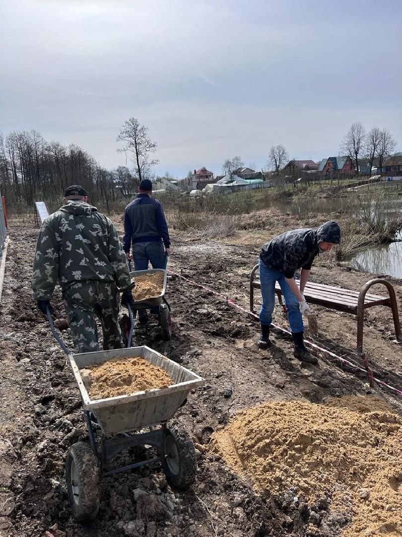 Чехов, субботник, деревня, жители, благоустройство