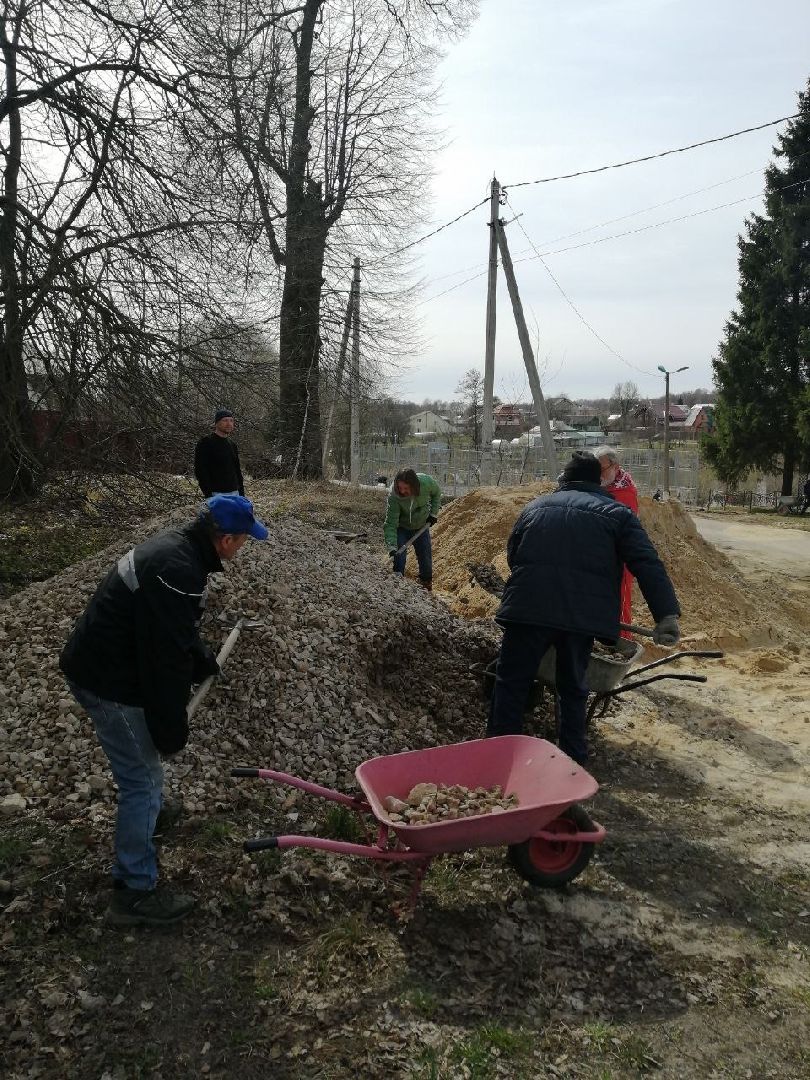 Чехов, субботник, деревня, жители, благоустройство