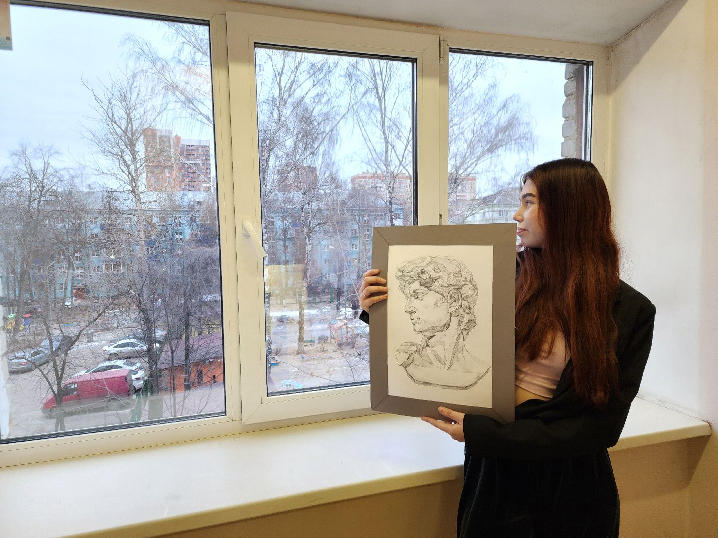 художница, картины, студент,