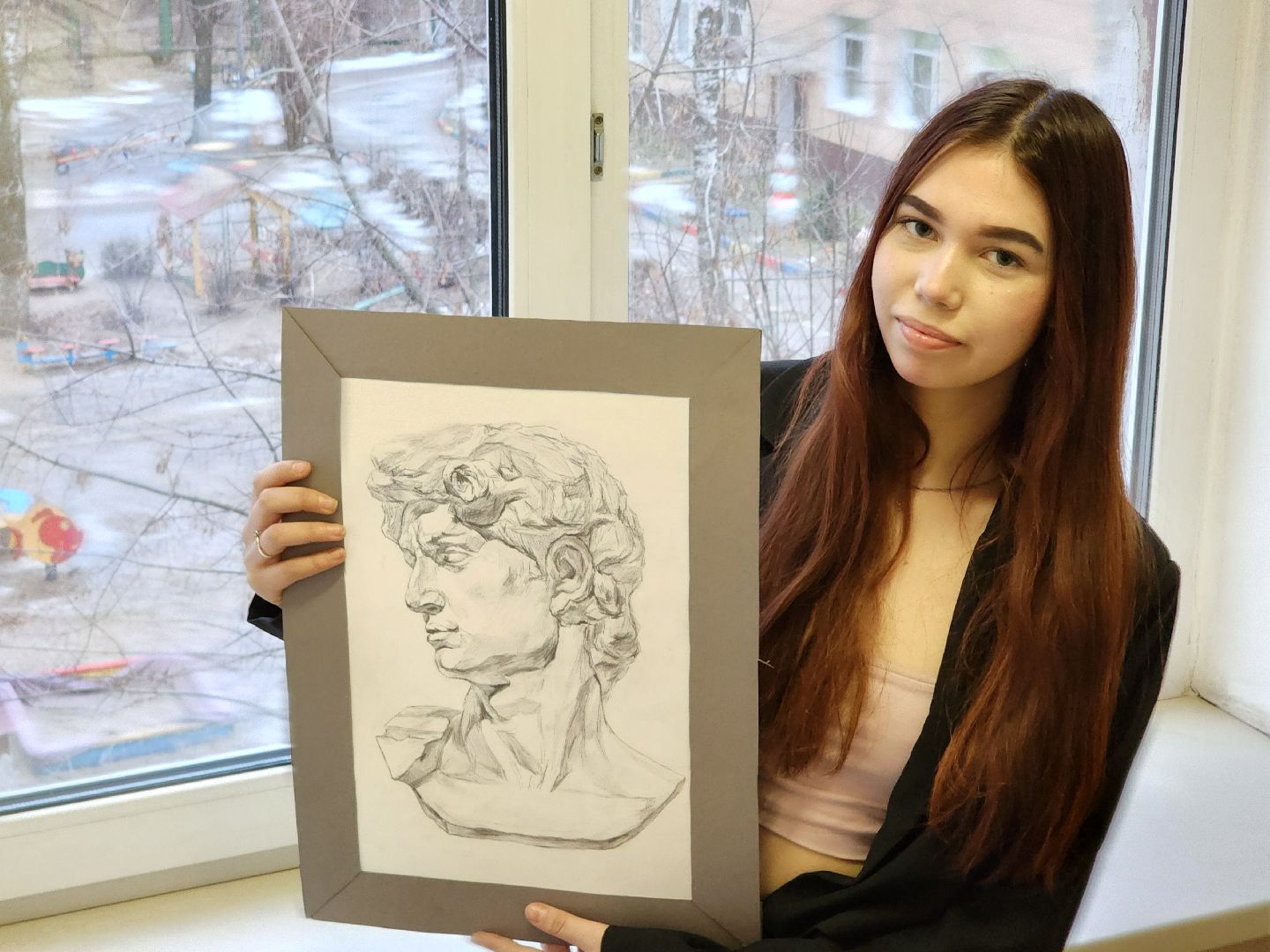 художница, картины, студент,