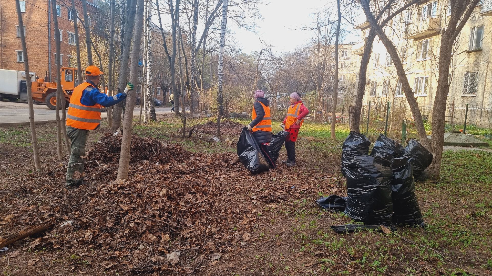 Подмосковье, Ивантеевка, субботник