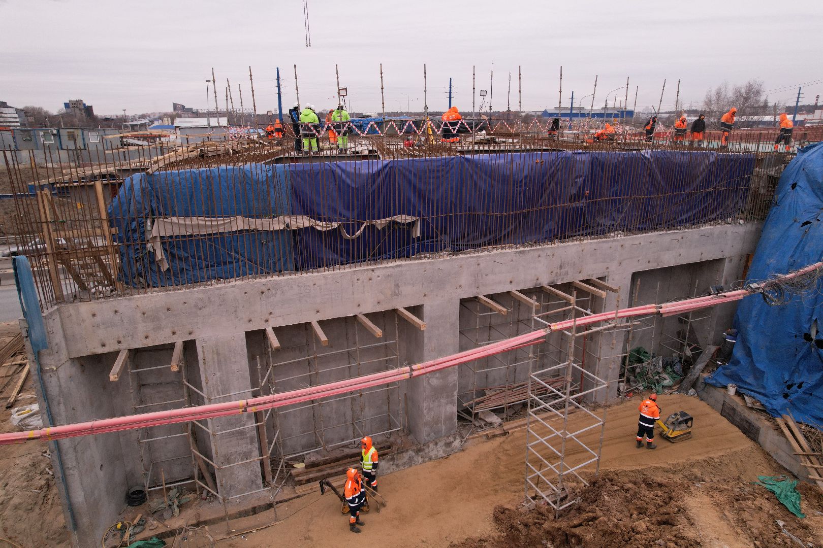 видео с коптера, дороги, ленинский го, путепровод, каширское шоссе,